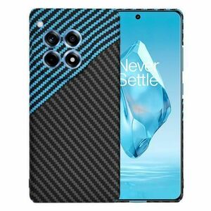 Husa pentru OnePlus 12R, Techsuit, Carbonite FiberShell, Albastra imagine