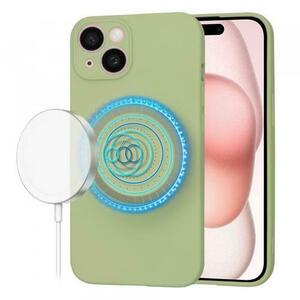 Husa MagSafe pentru Apple iPhone 15, Techsuit, SoftFlex, Verde Deschis imagine