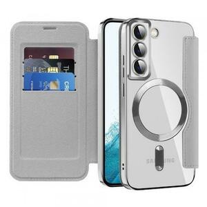 Husa MagSafe pentru Samsung Galaxy S22 5G S901 Techsuit SmartMag Book (Gri) imagine