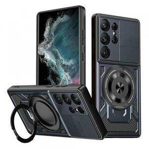 Husa pentru Samsung Galaxy S22 Ultra 5G S908, Techsuit, RuggedCam (Albastru) imagine