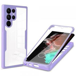 Husa pentru Samsung Galaxy S22 Ultra 5G S908, Techsuit, ColorVerse 360 (Mov) imagine