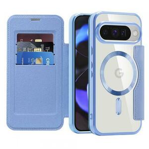 Husa MagSafe pentru Google Pixel 10 Pro / 10, Techsuit, SmartMag Book (Albastru deschis) imagine