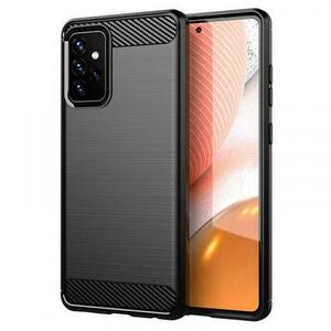 Husa pentru Samsung Galaxy A72 A725 / A72 5G A726, Techsuit, Carbon, Neagra imagine