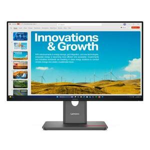 Monitor IPS LED Lenovo ThinkVision 23.8inch P24QD-40, QHD (2560x1440), HDMI, DisplayPort, Pivot, 120 Hz, 4 ms (Negru) imagine