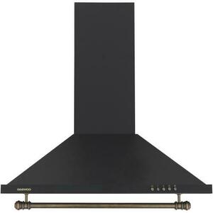 Hota decorativa Daewoo DWHO-8667CE1RANT, 400 mc/h, Design rustic, Iluminare LED, 60 cm (Antracit) imagine