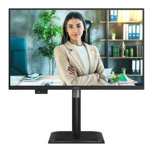 Monitor IPS LED AOC 23.8inch 24P4U, Full HD (1920 x 1080), VGA, HDMI, DisplayPort, Boxe, Pivot, 120 Hz, 4 ms (Negru) imagine