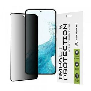 Folie de protectie Ecran Privacy Techsuit pentru Samsung Galaxy S23 S911 / S22 5G S901, Sticla Securizata, Full Glue, 111D imagine