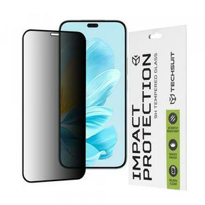 Folie de protectie Ecran Privacy Techsuit pentru Honor 200 Lite, Sticla Securizata, Full Glue, 111D imagine