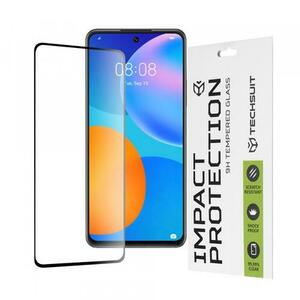 Folie de protectie Ecran Techsuit pentru Huawei P smart 2021, Sticla Securizata, Full Glue, 111D (Transparent/Negru) imagine