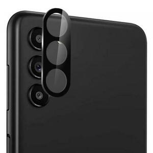 Folie de protectie Camera Spate Techsuit pentru Samsung Galaxy S24 S921, Sticla Securizata (Transparent/Negru) imagine