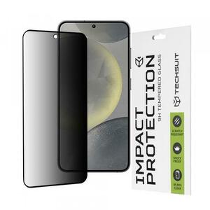 Folie de protectie Ecran Privacy Techsuit pentru Samsung Galaxy S25 S931 / S24 S921, Sticla Securizata, Full Glue, 111D imagine
