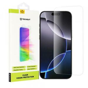 Folie de protectie Ecran Techsuit Clear Vision pentru Apple iPhone 16 Pro Max, Sticla Securizata, Full Glue imagine