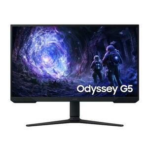 Monitor Gaming VA LED Samsung Odyssey G5 27inch LS27FG510EUXEN, QHD (2560 x 1440), HDMI, DisplayPort, Pivot, 180 Hz, 1 ms (Negru) imagine