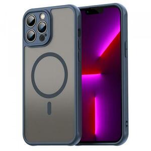 Husa MagSafe pentru Apple iPhone 13 Pro Max, Techsuit, HaloFrost II, Bleumarin imagine