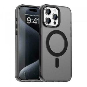 Husa MagSafe pentru Apple iPhone 15 Pro Max, Techsuit, CandyCase, Neagra imagine