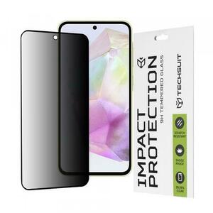 Folie de protectie Ecran Privacy Techsuit pentru Samsung Galaxy M56 M566 / M35 / A55 5G A556 / A35 5G A356, Sticla Securizata, Full Glue, 111D imagine