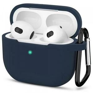 Husa Techsuit Silicone Case pentru Apple AirPods 3 (Bleumarin) imagine