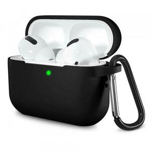 Husa Techsuit Silicone Case pentru Apple AirPods Pro Series (Negru) imagine