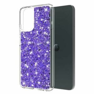 Husa pentru Motorola Moto G54, Techsuit, Sparkly Glitter, Mov imagine