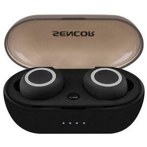 Casti Stereo Sencor SEP510BTBK, True Wireless, Bluetooth, Microfon (Negru) imagine