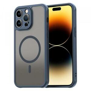 Husa MagSafe pentru Apple iPhone 14 Pro Max, Techsuit, HaloFrost II, Bleumarin imagine