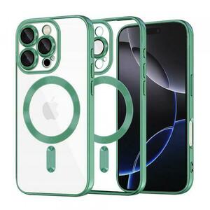 Husa MagSafe pentru Apple iPhone 16 Pro Max, Techsuit, Luxury Crystal, Verde Deschis imagine