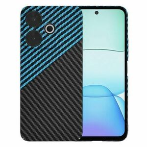 Husa pentru Xiaomi Poco M6 4G / Redmi 13, Techsuit, Carbonite FiberShell, Neagra Bleu imagine