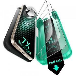 Folie de protectie Ecran ESR Armorite UltraFit pentru Apple iPhone 17 Air, Sticla Securizata, Full Glue, Set 3 bucati imagine