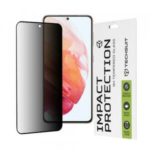 Folie de protectie Ecran Privacy Techsuit pentru Samsung Galaxy S21 5G G991, Sticla Securizata, Full Glue, 111D imagine