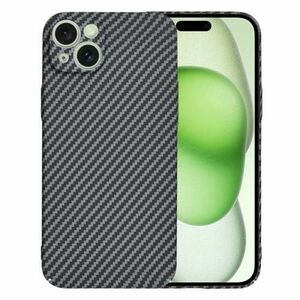 Husa pentru Apple iPhone 15 Plus, Techsuit, Carbonite FiberShell, Neagra imagine