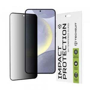 Folie de protectie Ecran Privacy Techsuit pentru Samsung Galaxy S25+ S936 / S24+ S926, Sticla Securizata, Full Glue, 111D imagine