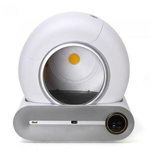 Litiera Automata iHunt Smart Cat Litter pentru pisici, 9 l, Fara mirosuri, Afisaj tactil LED (Alb) imagine