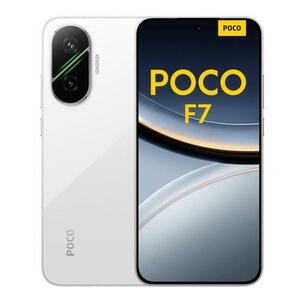 Telefon Mobil Poco F7, Procesor Qualcomm SM8735 Snapdragon 8s Gen 4, Octa-Core, AMOLED Capacitive touchscreen 6.83inch, 12GB RAM, 512GB Flash, Camera Duala 50 + 8 MP, 5G, Wi-Fi, Dual SIM, Android (Alb) imagine