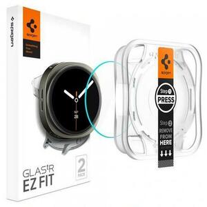 Folie Protectie Spigen GlastR EZ FIT pentru Samsung Galaxy Watch8 40mm, Set 2 bucati, Sticla Securizata imagine