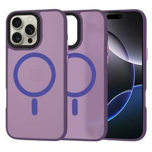 Husa MagSafe pentru Apple iPhone 16 Pro Max, Techsuit, HaloFrost, Mov Inchis imagine