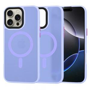Husa MagSafe pentru Apple iPhone 16 Pro Max, Techsuit, HaloFrost, Mov Deschis imagine