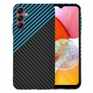Husa pentru Samsung Galaxy A14 A145 / A14 5G A146, Techsuit, Carbonite FiberShell, Neagra Bleu imagine