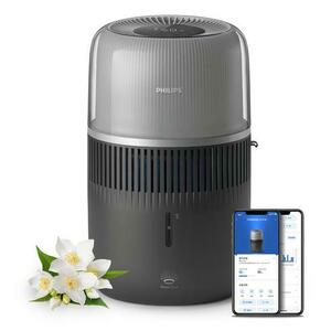 Umidificator de aer Philips Seria 5000 HU5710/03, 4.5 l, Mod QuickDry (Gri) imagine
