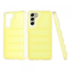 Husa pentru Samsung Galaxy S21 FE 5G G990, Techsuit, Wave Shield, Galbena imagine