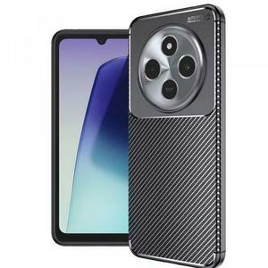 Husa pentru Xiaomi Poco C75 / Redmi 14C, Techsuit, CarbonFiber, Neagra imagine