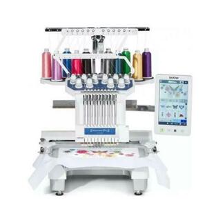 Masina de brodat Brother PR1055XXX1, 1000 imp/min, 1184 modele, 37 fonturi (Alb) imagine