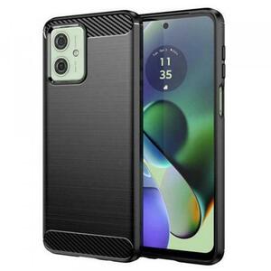Husa pentru Motorola Moto G64 / G54 Power Edition / G54, Techsuit, Carbon, Neagra imagine