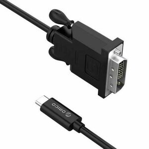 Cablu Orico XC-205-18, USB Type-C – DVI, 1.8m (Negru) imagine