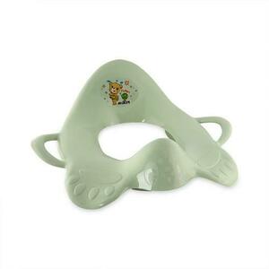 Reductor ergonomic pentru toaleta Lorelli Smoke Green, cu manere, baza din cauciuc antialunecare, 2-6 ani, 0-25 Kg imagine