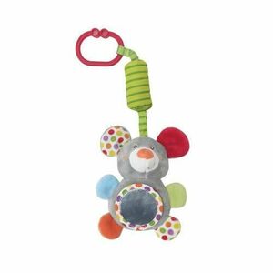 Jucarie de plus Lorelli Soricel, 13 cm, clopotel, cu oglinda, 0 luni+ imagine