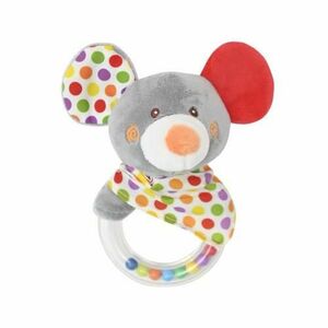 Jucarie de plus Lorelli, inel in forma de soricel, 11 cm, zornaitoare, 0 luni+ imagine