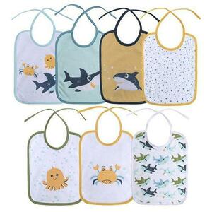 Set 7 bavete Lorelli, bumbac ambele fete, 20 X 25, 5 cm, inchidere cu snur imagine