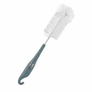 Perie de curatat biberoane Lorelli, tetine si cani, 28 cm, patrunde in spatiile greu accesibile, Plastic, B1896, Moonlight Blue imagine