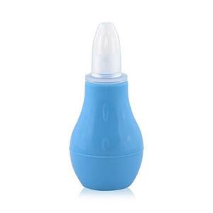 Aspirator nazal Lorelli, 0 luni+, eliberarea cailor respiratorii, cu capac de protectie, material fin si moale, Moonlight Blue imagine