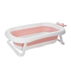 Cadita pliabila pentru bebelusi Lorelli Royal Pink, 83 cm, 0-12 luni, cu dop de scurgere, indicator de umplere, margini rotunjite imagine